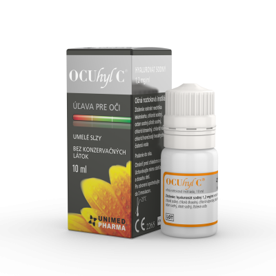 OCUhyl C ® - Umelé slzy s kyselinou hyalurónovou a nechtíkom lekárskym, 